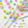Wholesale Colorful Acrylic Loose Beads Star Square Pumpkin Bamboo Shapes for DIY Jewelry Making Fashion Accessory Gift