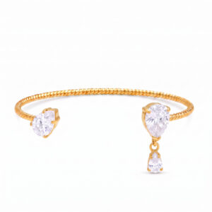 Water drop pendant single-layer twisted bracelet