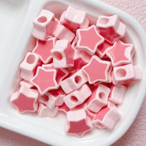 10-light pink / Size is about 16mm, hole diameter is about 5mm