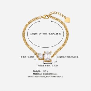 Round and square bracelets