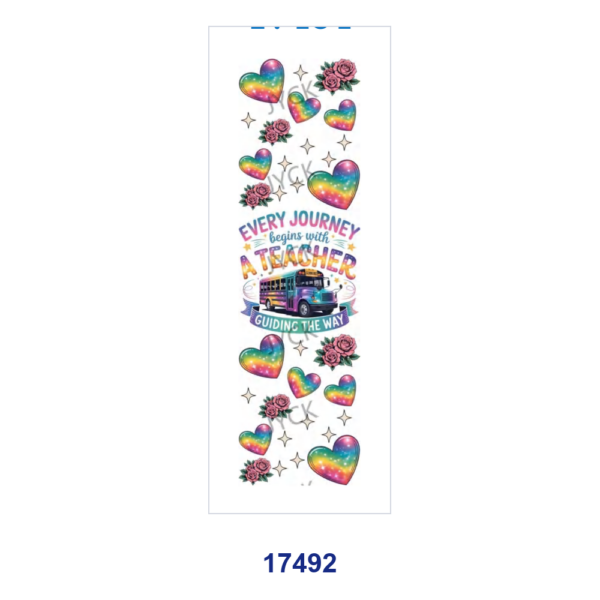 oly-de81f6c9de6394b0fae7c02c9876efbc Wholesale 2/8/16pcs Cartoon Creature & Teacher Letter Print Pen and Bookmark Stickers UV DTF Wraps OLY Exclusive