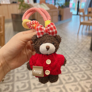 Red dark coffee bear