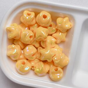 06-Yellow / The size is about 15.6mm, and the hole diameter is about 4.5mm