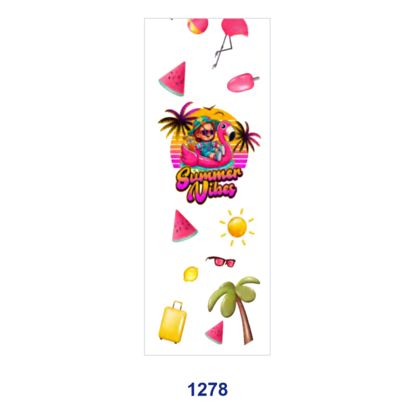 oly-deea22f943bb6be842a2957698ba3dfd Wholesale 2/8/16pcs Retro Summer Vibe Spooky Character Watermelon Palm Tree Sun Luggage Travel Print Pen and Bookmark Stickers UV DTF Wraps OLY Exclusive