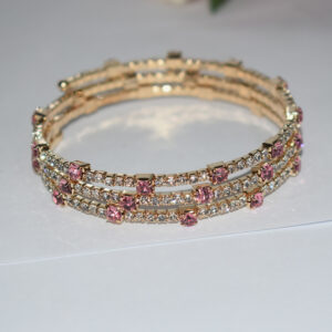 3 rows gold white pink sl-1033