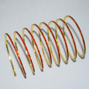 8 circles gold red diamond