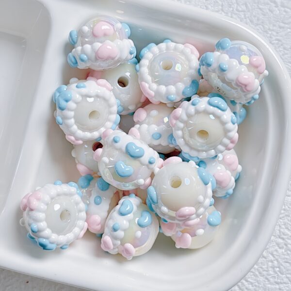 oly-dfca0bbb90e899bd6b4810fa5052288f Wholesale Hand Painted Acrylic Loose Beads DIY Jewelry Making Supplies Trendy Fashion Accessory Gift Boutique Resale