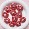 oly-dfd559bac7b13ab4be183954ef1457db Wholesale Printed Acrylic Red Round Loose Beads DIY Jewelry Making Bag Charm Car Key Accessory Gift OLY Exclusive
