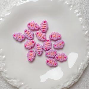 06-purple / Size is about 25mm, hole diameter is about 3.5mm