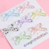Wholesale Acrylic Loose Beads French Cute Polka Dot Bow Butterfly Charms for DIY Phone Chain Jewelry Making