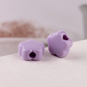 08-light purple / Size is about 14mm, hole diameter is about 3.9mm