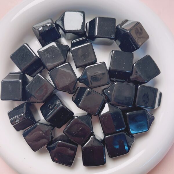 Wholesale Acrylic Purple Milk Carton Loose Beads Baking Varnish Finish for DIY Phone Strap Charm Boutique Resale