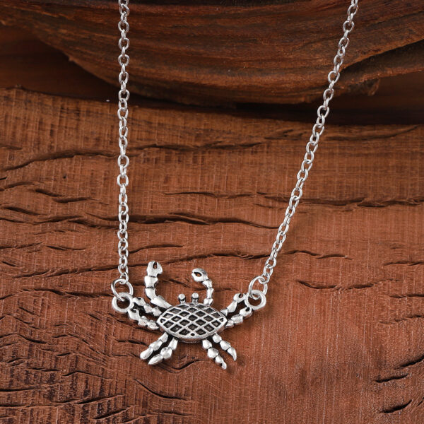 oly-e1fa64f022a66939636ea81717d7acdf Wholesale Retro Ocean Crab Pendant Necklace Antique Silver Finish Trendy Fashion Jewelry Accessory For Women Gift Boutique Resale