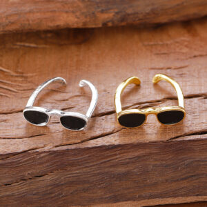oly-e23f367cdefa71c19825c18702d4c8d7 Wholesale Trendy Sunglasses Shape Open Ring Gold Zinc Alloy Jewelry Accessory For Daily Wear