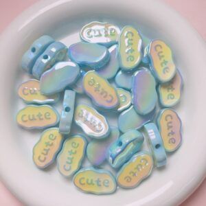 05-light blue / Size is about 15 * 26mm, aperture is about 2.8mm