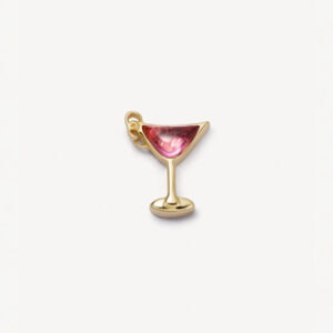 Pink wine glass (single accessory)