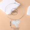 oly-e2b8483f39dc2cc665fb001010ed8a5b Wholesale Vintage Retro Geometric Double Heart Pendant Choker Necklace Antique Silver Finish Chic Jewelry Accessory For Boutique Resale