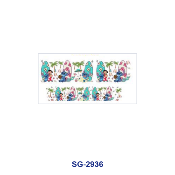 Wholesale 8pcs Cute Cartoon Character Print 3oz Cup Stickers Wrap OLY Exclusive