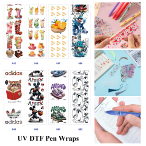 oly-e2ede9424a622bca90cde0743f2dc0df Wholesale 2/8/16pcs Drink Dessert Fruit Sneaker Cat & Ghost Graphic Print Pen and Bookmark Stickers UV DTF Wraps OLY Exclusive