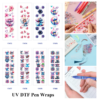oly-e2f05e94733896f32188b491aa76457b Wholesale 2/8/16pcs Cartoon Alien Character Print Pen and Bookmark Stickers UV DTF Wraps OLY Exclusive