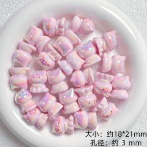 10-pink cat / Sold by the piece