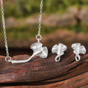 oly-e3c565f394b138b79623d44a74e8bf09 Wholesale Retro Ginkgo Leaf Alloy Earrings Necklace Set Fashion Jewelry Accessory Casual Party Wear Gift For Women