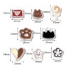oly-e3dd05ea669769fabc855cf437c966b7 Wholesale Autumn Winter Cartoon Animal Heart Dripping Oil Acrylic Beads, Large Hole, 10 Pcs/Bag, DIY Craft Supply for Jewelry Phone Charm
