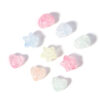Wholesale 50pcs Acrylic Semi-Transparent Candy Color Heart Star Loose Beads for DIY Bracelet Pendant Jewelry Making