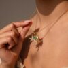 Wholesale Sweet Vacation Style Colorful Heart Bead Necklace Ocean Pearl Crab Theme Fashion Jewelry Accessory For Party Gift Boutique Resale