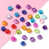 oly-e42486624d97f1104b9070957d3bc1d1 Wholesale Faceted Acrylic Bead Mix - Colorful Transparent Round Loose Beads for DIY Bracelet and Necklace Jewelry Making Craft Supply