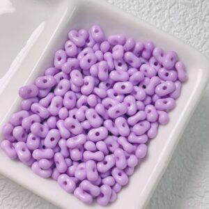 09-Purple / The size is about 4*6.5mm, the aperture is about 1.2mm