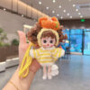 oly-e4802a60098f3e5921f9c270207e133e Wholesale Purple Vinyl Cute Cartoon Doll Keychain Bag Charm For Women Car Key Accessory Gift