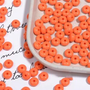 05-Orange / The size is about 8mm, and the aperture is about 1.8 (100 pcs/pack)