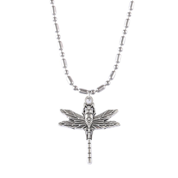 oly-e4cf7ae30f289375640291a0d1ae43c1 Wholesale Vintage Dragonfly Pendant Necklace Punk Style Antique Silver Alloy Fashion Jewelry Accessory For Resale