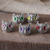 oly-e4f78242544c153453d838f4cd2f906d Wholesale Vintage Owl Alloy Open Ring Trendy Chic Jewelry Accessory Gift For Everyday Wear Boutique Resale