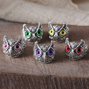Wholesale Vintage Owl Alloy Open Ring Trendy Chic Jewelry Accessory Gift For Everyday Wear Boutique Resale