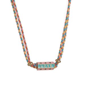 pink necklace