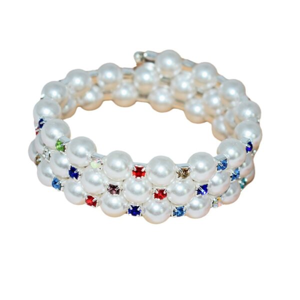 oly-e619c85c93ec7866ef8098ae5490a8dd Wholesale Pearl Rhinestone Multi Layer Bracelet For Women Trendy Fashion Jewelry Accessory Gift