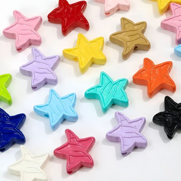 oly-e6395d897a8b27bf898d04b96aa21ab0 Wholesale Chic Oil-Painted Star Acrylic Beads, Baked Enamel Finish, DIY Phone Charm & Keychain Accessory
