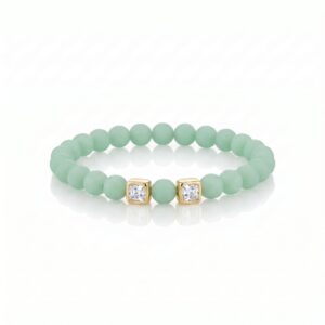 Green square diamond bracelet