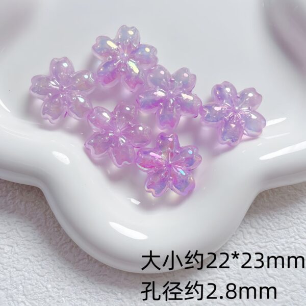Wholesale Acrylic Luminous Shimmer Beads DIY Craft Supply for Jewelry Making Keychain Charms