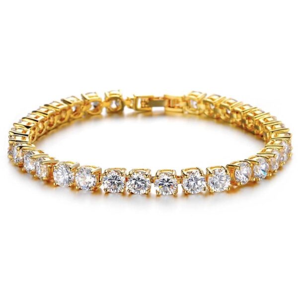 Wholesale Silver Alloy Men S Hip Hop Rhinestone Bracelet Fashion Jewelry Accessory Gift