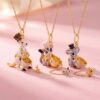 oly-e6f3e2127e8b141d3f358be2268e1cb9 Wholesale Chic Animal Pendant NecklaceElectroplating Copper Koala Kangaroo Sugar Glider Fashion Accessory Gift