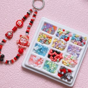 Wholesale Acrylic Peanut Beads Macaron Mixed Colors Loose Spacer Beads for DIY Phone Chain Keychain Jewelry Making Gift