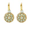 Wholesale Retro Geometric Gemstone Pendant Earrings For Women Zinc Alloy Electroplating Tone Zinc Alloy Fashion Jewelry Boutique Resale Gift