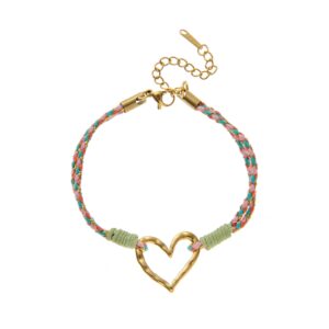 Openwork heart bracelet