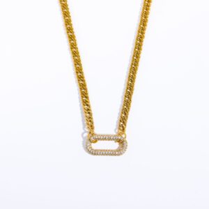 White diamond necklace (36 + 5cm)