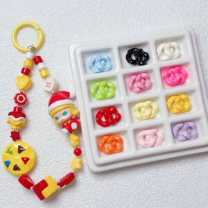 oly-e7976a11c0ebced958389c85a67df2be Wholesale Acrylic Painted Lace Beads for DIY Jewelry Making Decorative Phone Charm Craft Supply
