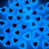 Wholesale Trendy Acrylic Heart Beads Glow in Dark Oil-Filled DIY Jewelry Making Supplies for Phone Charms and Earrings