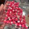 oly-e7c96e1c84c351835b62266d37de21ba Wholesale 16mm Acrylic Heart Beads Pink UV Plating DIY Phone Charm Keychain Bag Charm Craft Supply